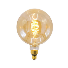 Filament xxl led lamp croissant rond glas 8,5 Watt - dimbaar