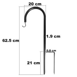 Korte Herdershaken set 5 stuks