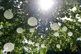 Lampion pakket 35 witte papieren lampionnen