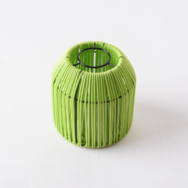 Prikkabel met groene lampenkapjes