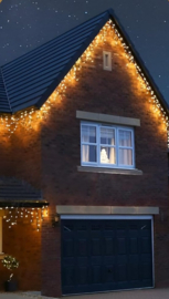 18 meter ijspegel kerstverlichting warm wit met 684 lampjes