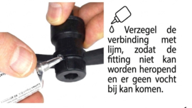 Hangende fittingen voor prikkabel
