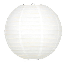 Ronde lampion met bamboe ribben 50 cm