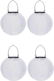 Witte solar lampion 25 cm - zonne-energie