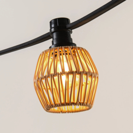 Rotan lampenkapje Daniëlle - lichte houtkleur