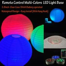 Led base RGB met afstandsbediening