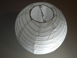 Lampion wit rijstpapier 20 cm