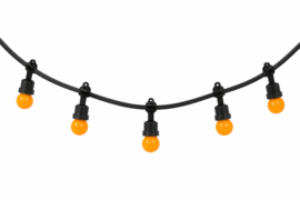10 oranje ledlampen in je prikkabel