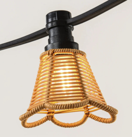 Rotan lampenkapje Linette - lichte houtkleur