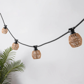 Rotan lampenkapje Daniëlle - lichte houtkleur