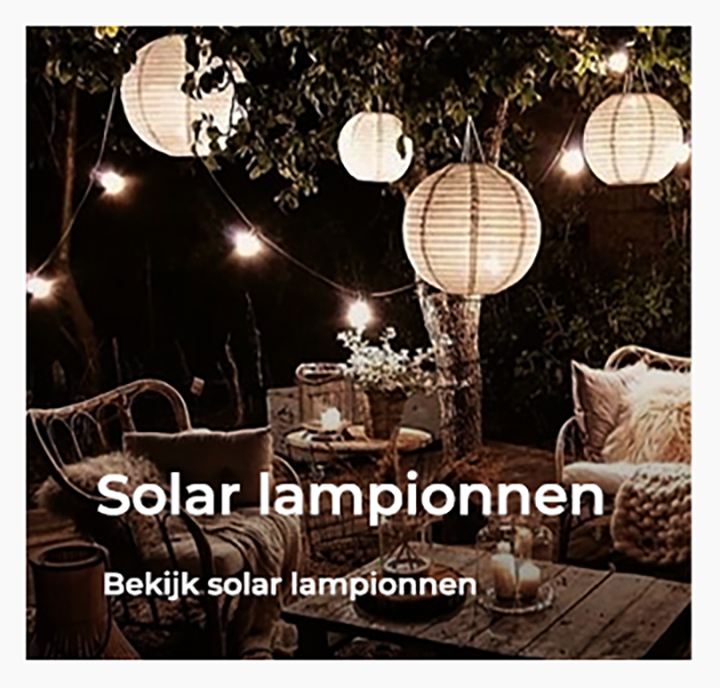 solar lampionnen en verlichting voor buiten kopen