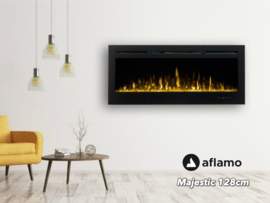 Aflamo Majestic 128cm - Wand sfeerhaard elektrisch