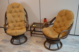 bamboe stoelen (set)