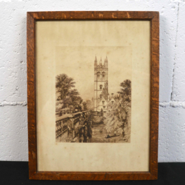 litho kerk bij de rivier