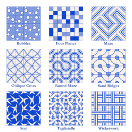 Onregelmatige patronen - Kunstwerk of kaarten