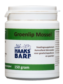 HAAKS®B.A.R.F Groenlip mossel (Glucosamine) 150gr