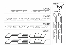 Felt stickers outline