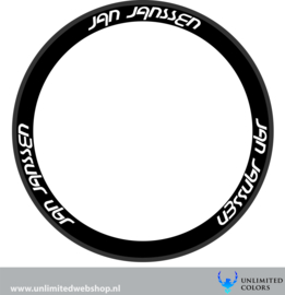 Jan Janssen velg stickers, 6 stuks