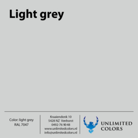 Color swatch Light grey RAL 7047 gloss