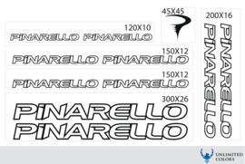 Pinarello stickers, nieuw logo outline