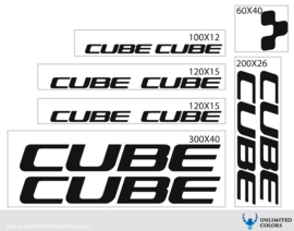 Cube stickers nieuw lettertype