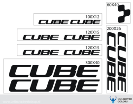 Cube stickers new font