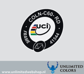UCI sticker Colnago c60 COLN-C60-RD
