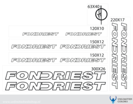 Fondriest stickers outline