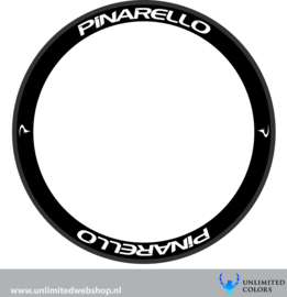 Pinarello nieuw logo velg stickers 2, 8 stuks