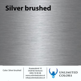 Color swatch Silver brushed matt