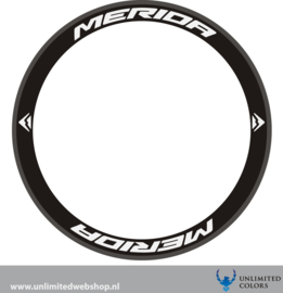 Merida velg stickers nieuw lettertype 2, 8 stuks