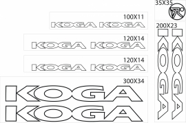 Koga stickers outline
