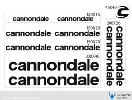 Cannondale stickers new logo
