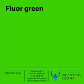 Kleurenstaal Fluor groen glans