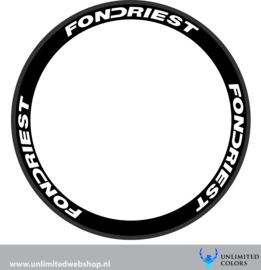 Fondriest wheel stickers 1, 6 pieces