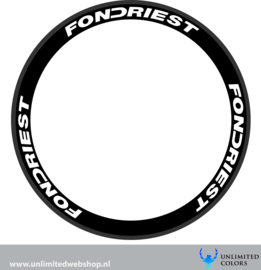 Fondriest velg stickers 1, 6 stuks