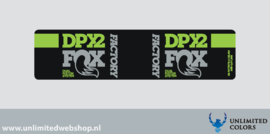 Fox DPX2 demper sticker