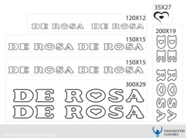 De Rosa stickers outline