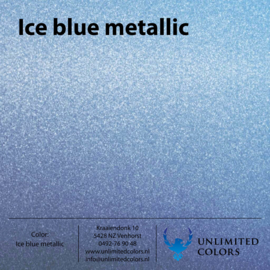 Kleurenstaal Ice blue metallic glans