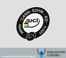 UCI sticker Cannondale synpase CANN-S2HM-RD