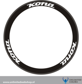 Kona velg stickers 1, 6 stuks