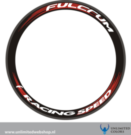 Fulcrum racing speed velg sticker, 4 stuks