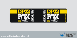 Fox DPX2 demper sticker