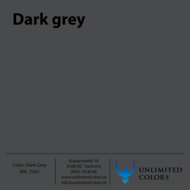 Color swatch Dark grey RAL 7043 matt