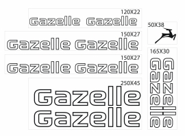 Gazelle stickers outline