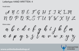 Lettertype handwritten 4