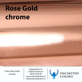 Color swatch Rose gold chrome gloss