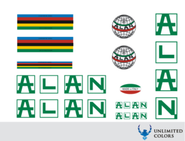 Alan stickerset