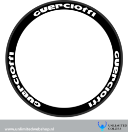 Guerciotti velg stickers, 6 stuks