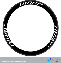 Niner velg stickers 1, 6 stuks